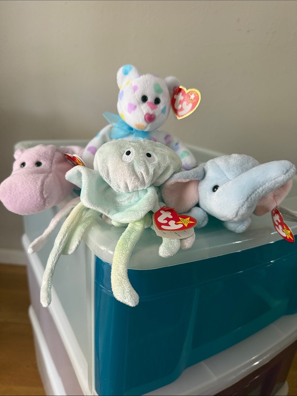 Ty Beanie Babies: set of 4, all with tags included